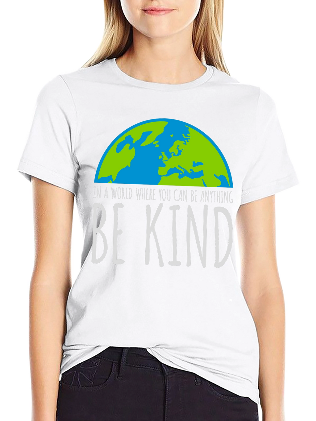 Be Kind T-Shirt Earth Graphic Tee Inspirational Shirt