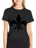 Fleur-de-lis Graphic T-Shirt - Classic Design