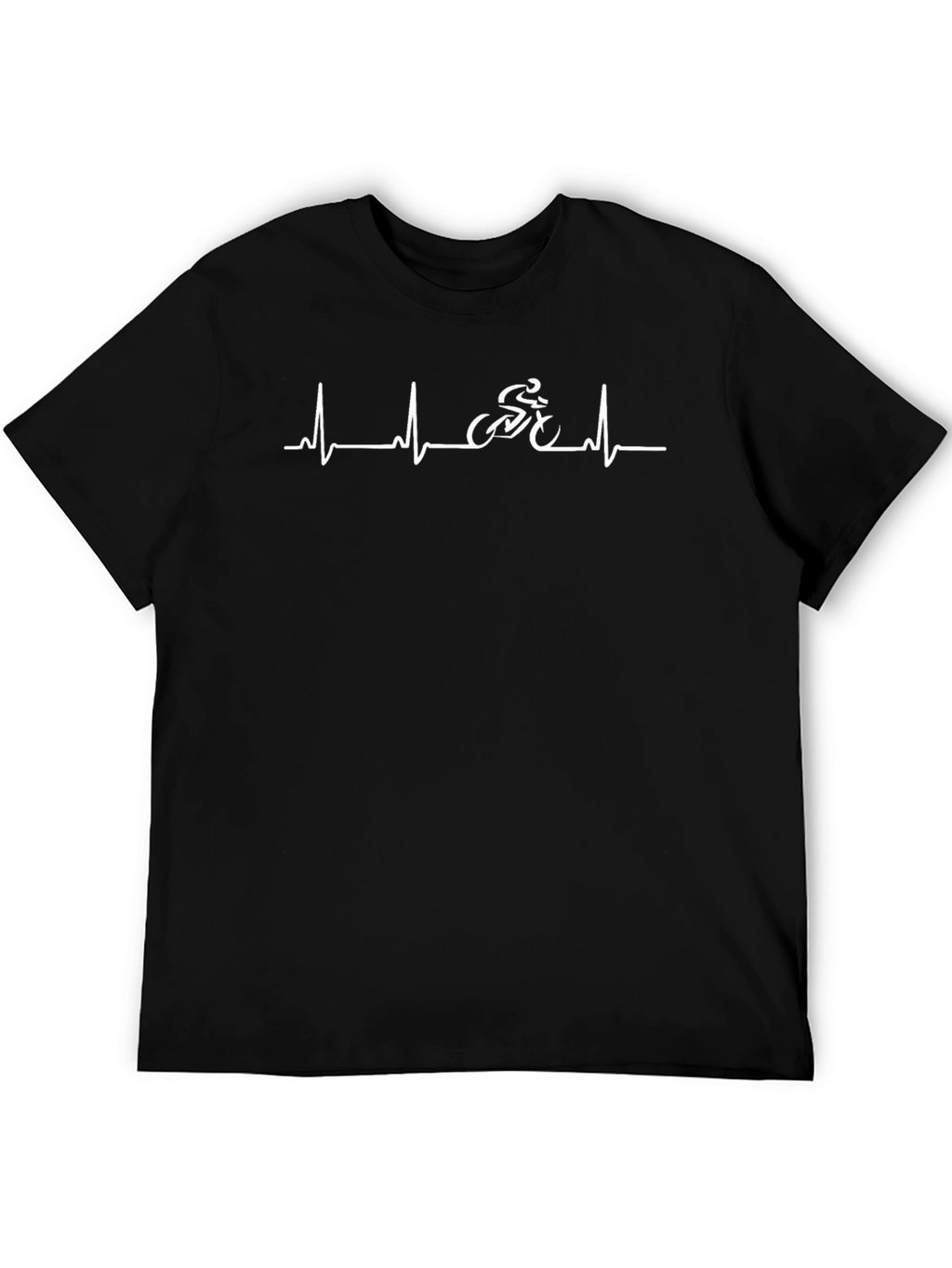 Cycling Heartbeat Graphic Tee - Ride Your Passion