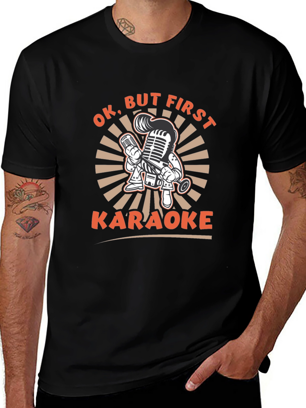 Karaoke Graphic Tee - Black T-Shirt