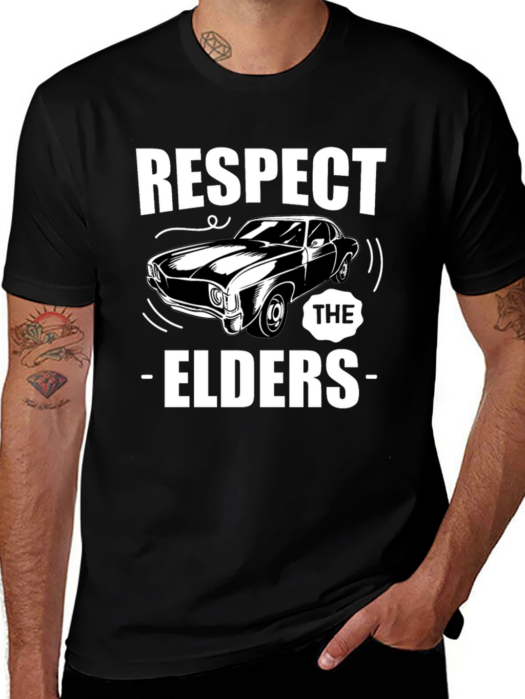 Respect The Elders Car T-Shirt