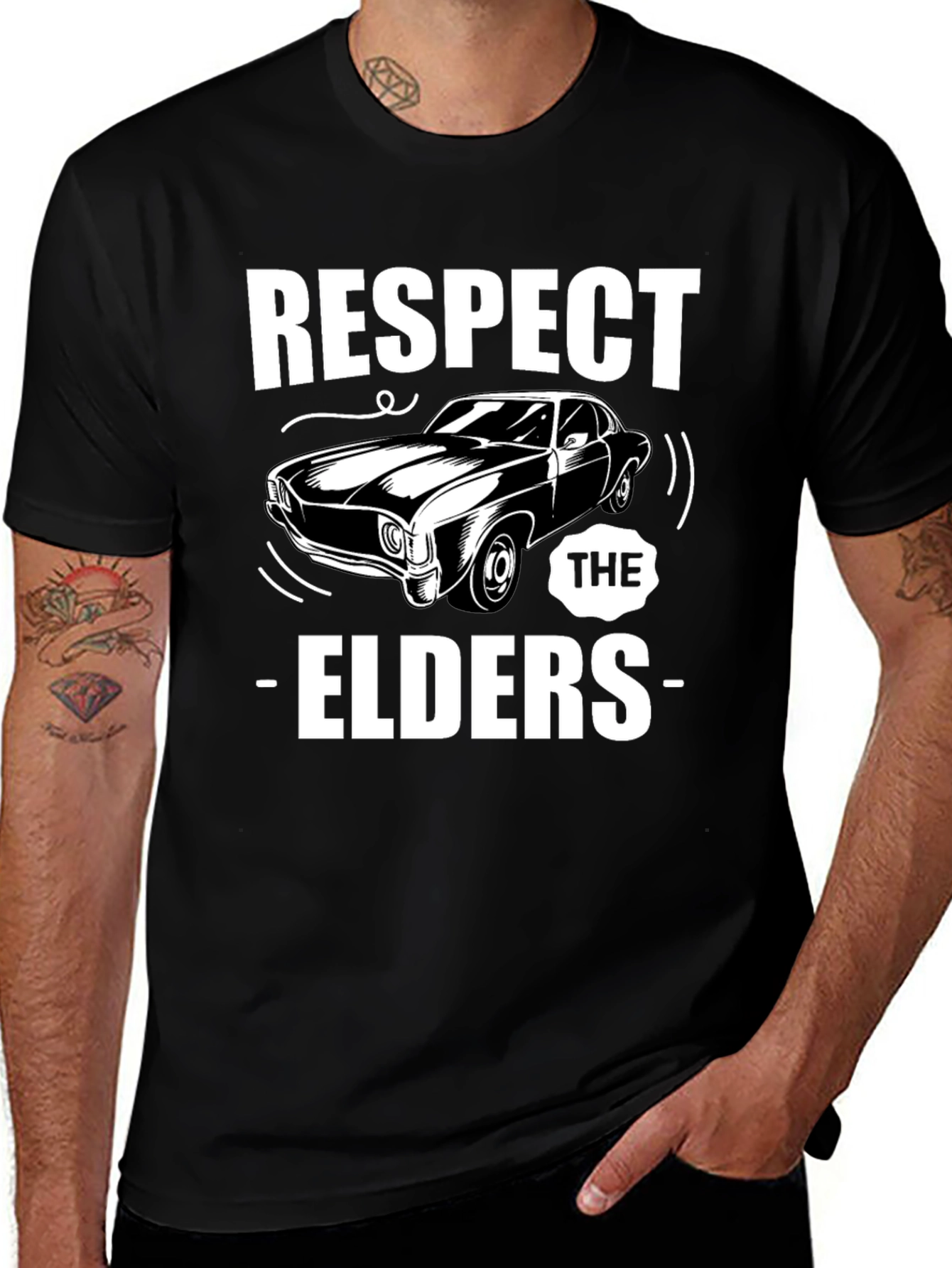 Respect The Elders Car T-Shirt