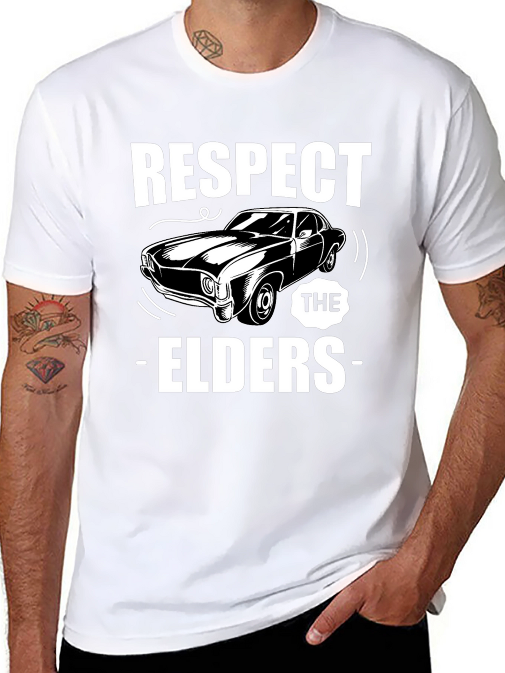Respect The Elders Car T-Shirt