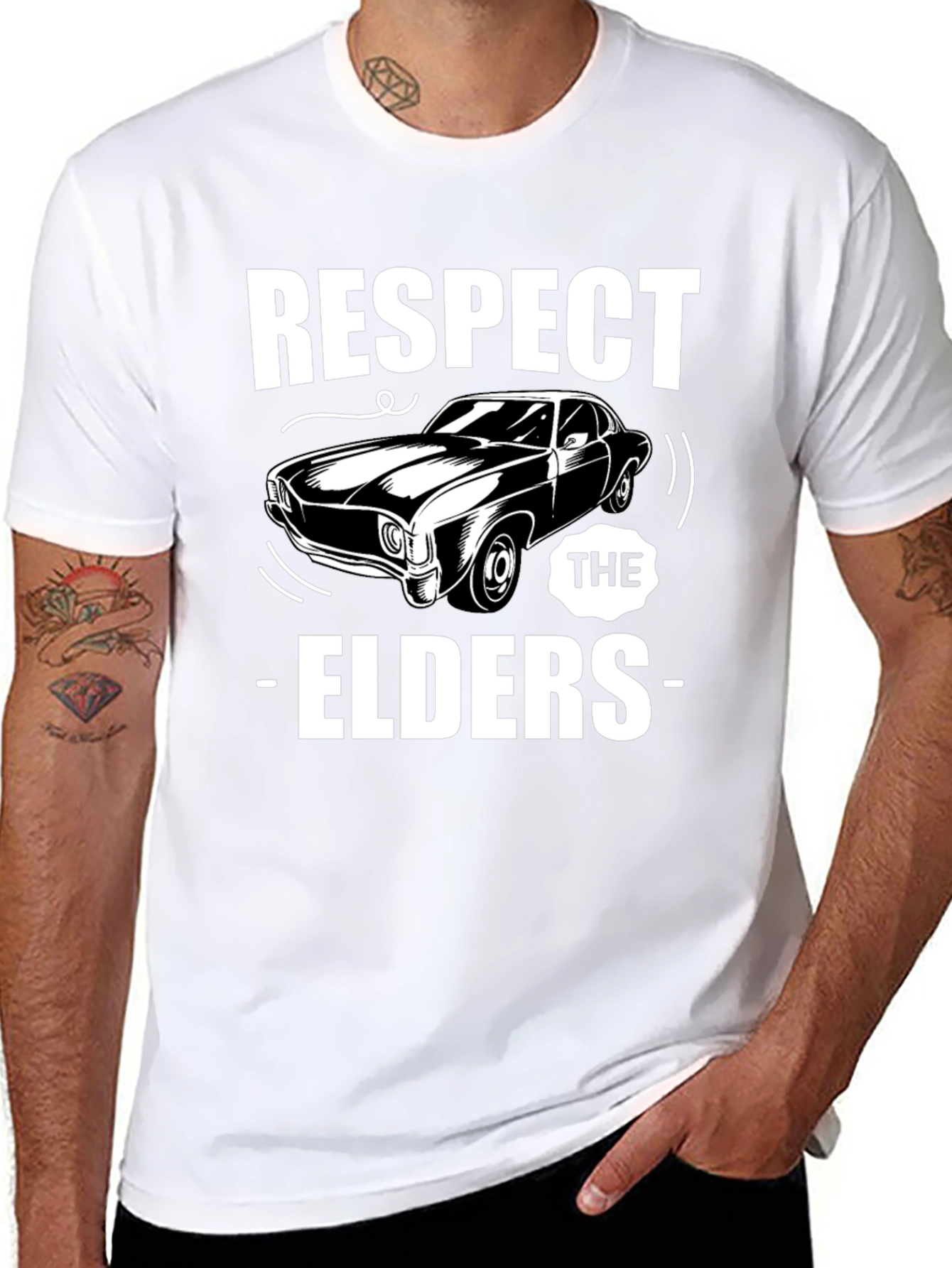 Respect The Elders Car T-Shirt