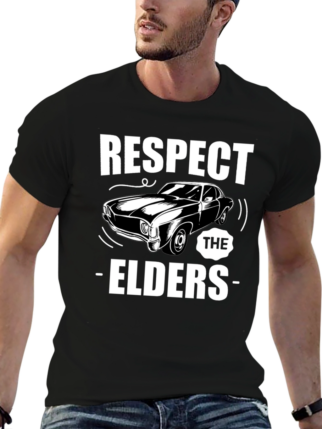 Respect The Elders Car T-Shirt