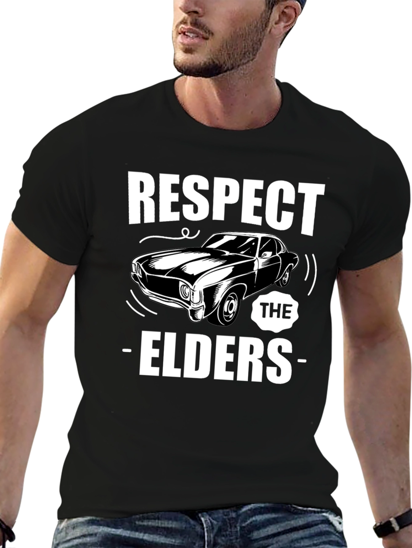 Respect The Elders Car T-Shirt