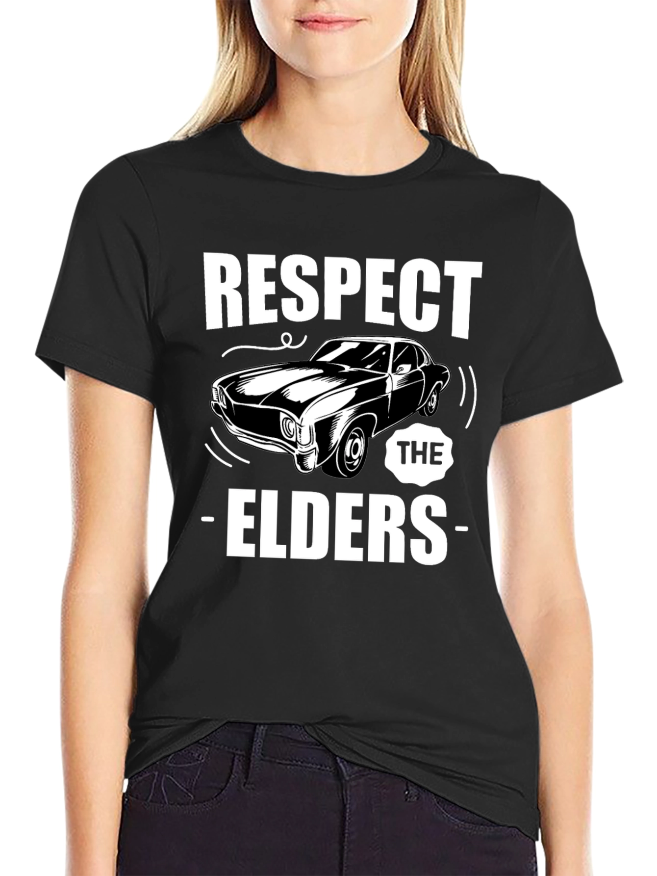 Respect The Elders Car T-Shirt