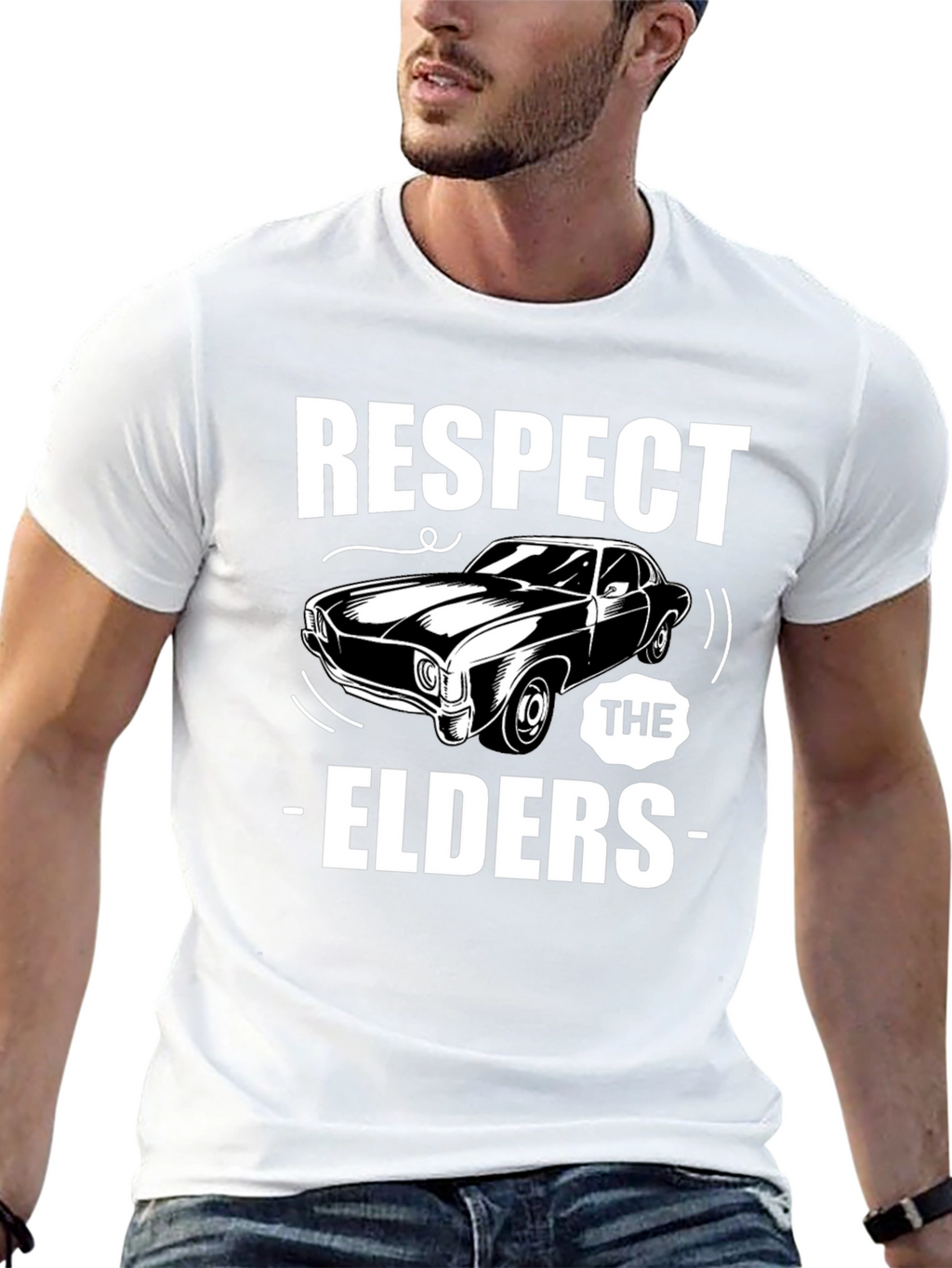 Respect The Elders Car T-Shirt