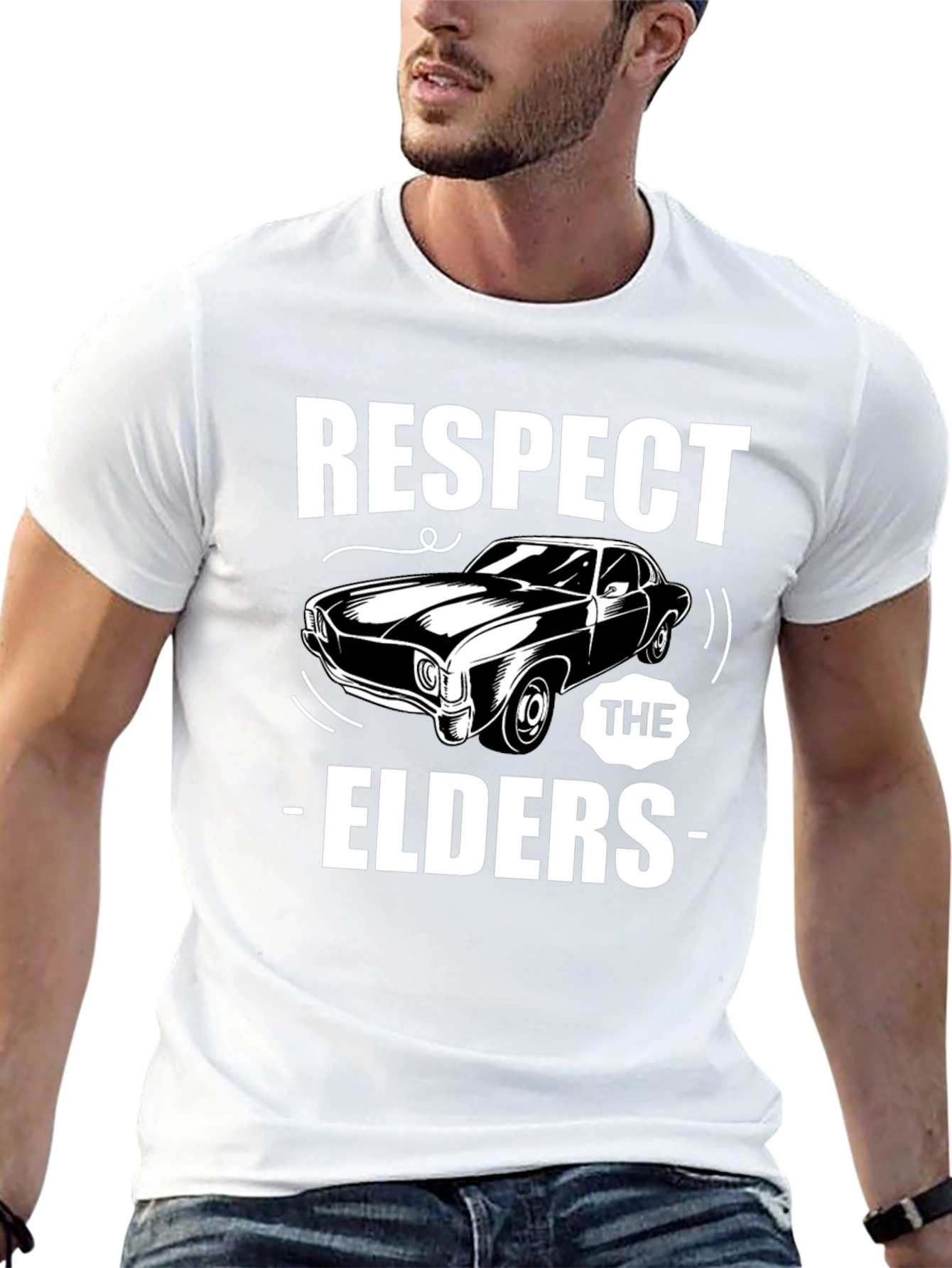 Respect The Elders Car T-Shirt