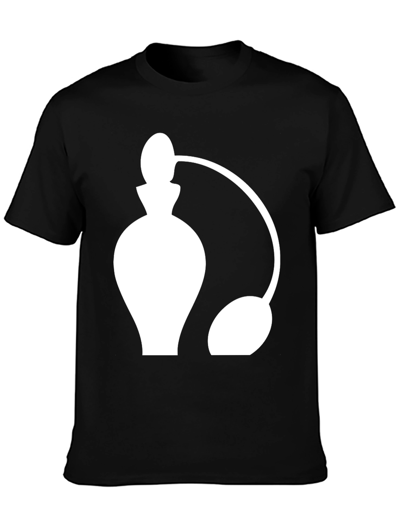 Perfume Atomizer Graphic Tee - Stylish Black T-Shirt