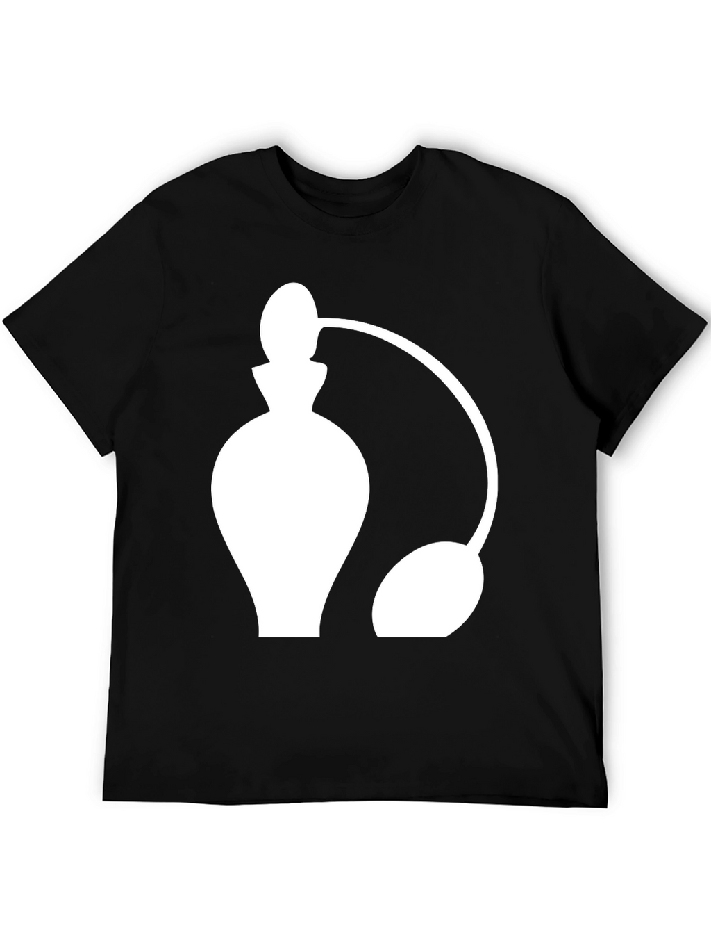 Perfume Atomizer Graphic Tee - Stylish Black T-Shirt