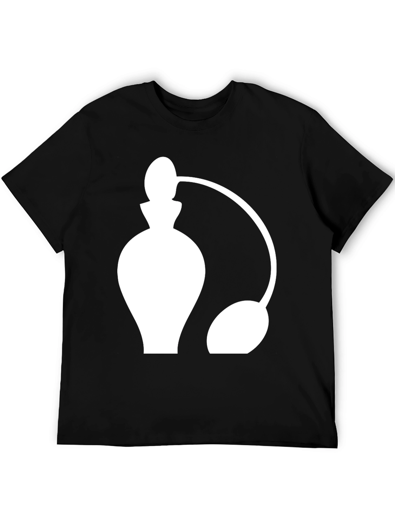 Perfume Atomizer Graphic Tee - Stylish Black T-Shirt