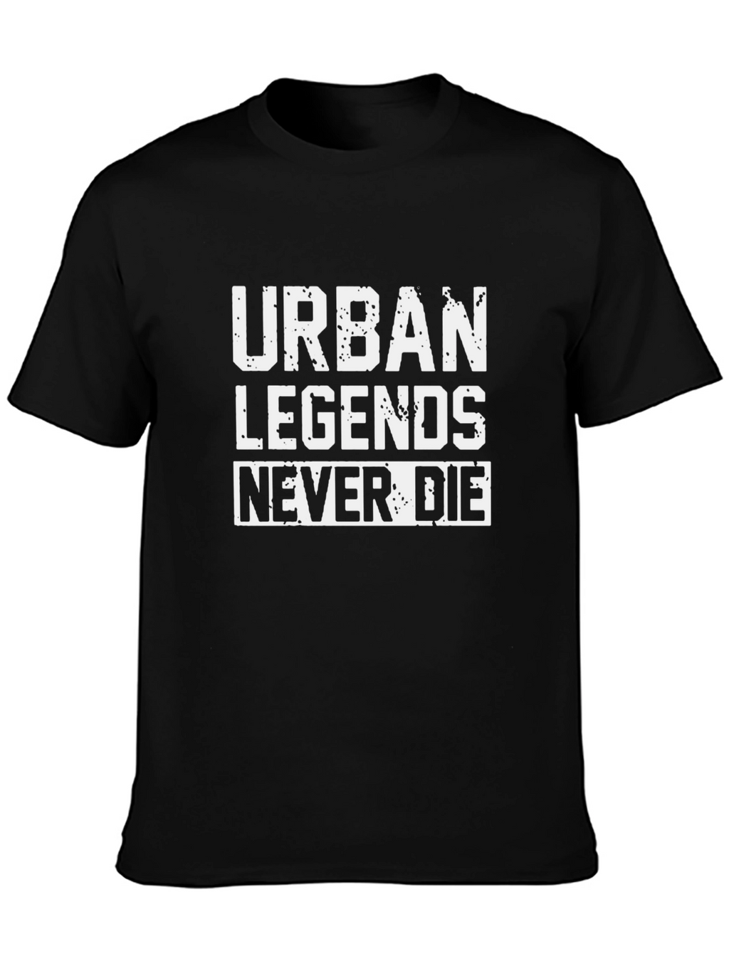Urban Legends Never Die Black Graphic Tee