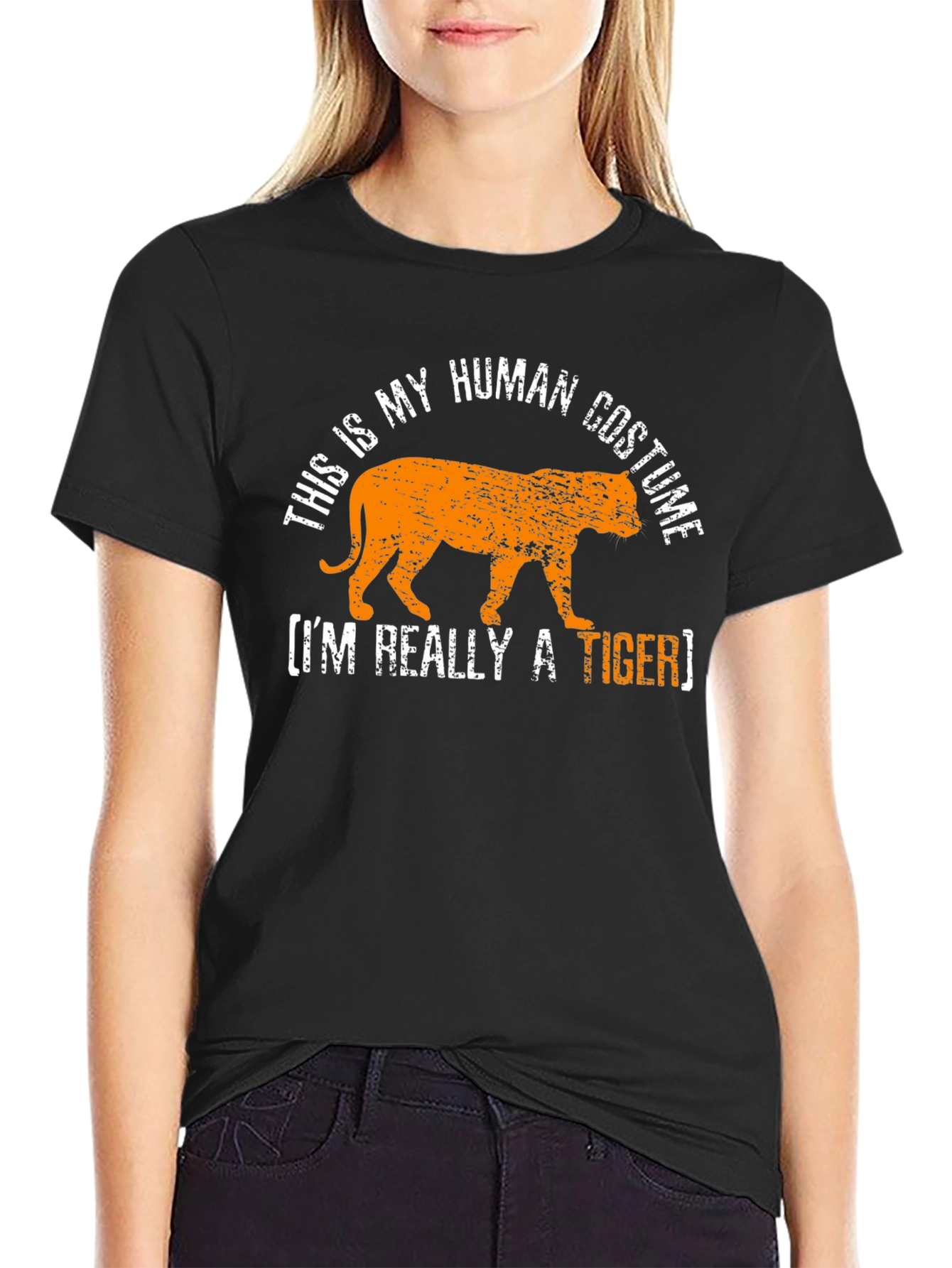 Human Costume Tiger Graphic T-Shirt