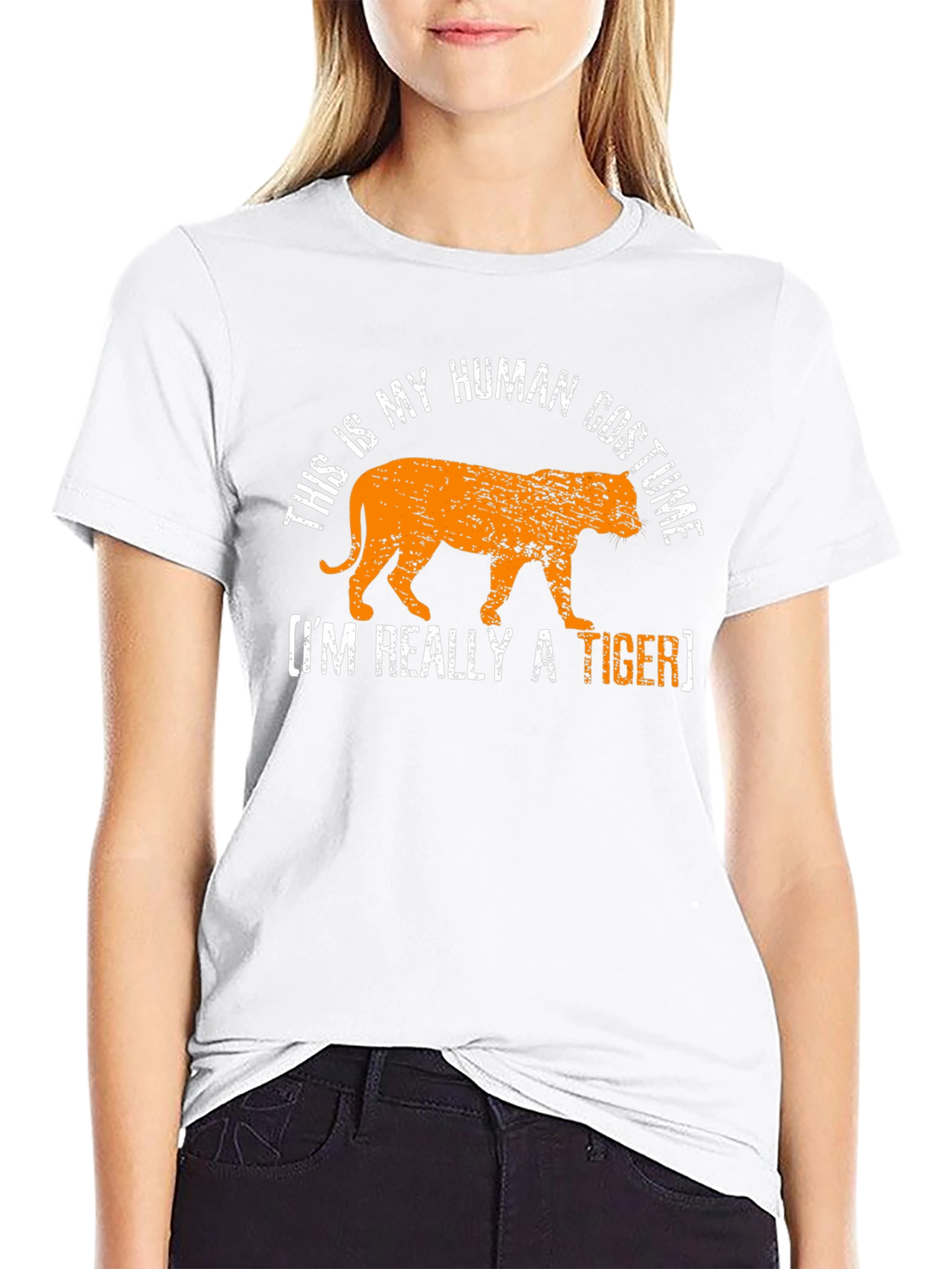 Human Costume Tiger Graphic T-Shirt