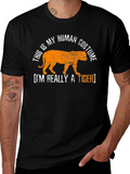 Human Costume Tiger Graphic T-Shirt