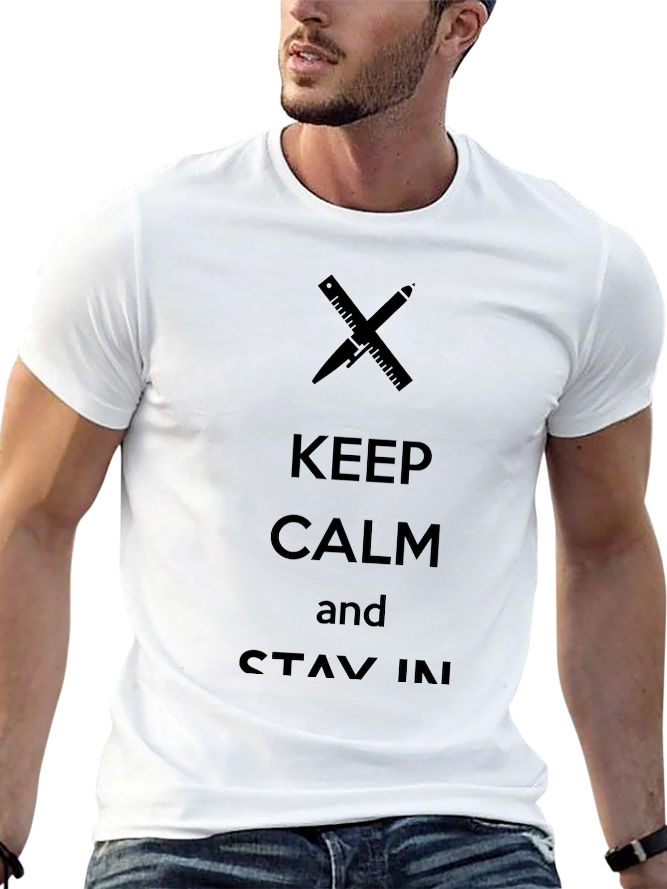 Keep Calm Architect Graphic T-Shirt - Stay In