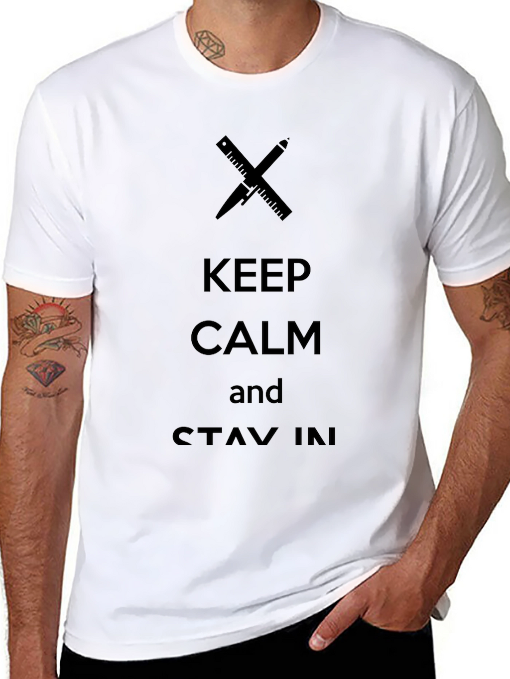 Keep Calm Architect Graphic T-Shirt - Stay In