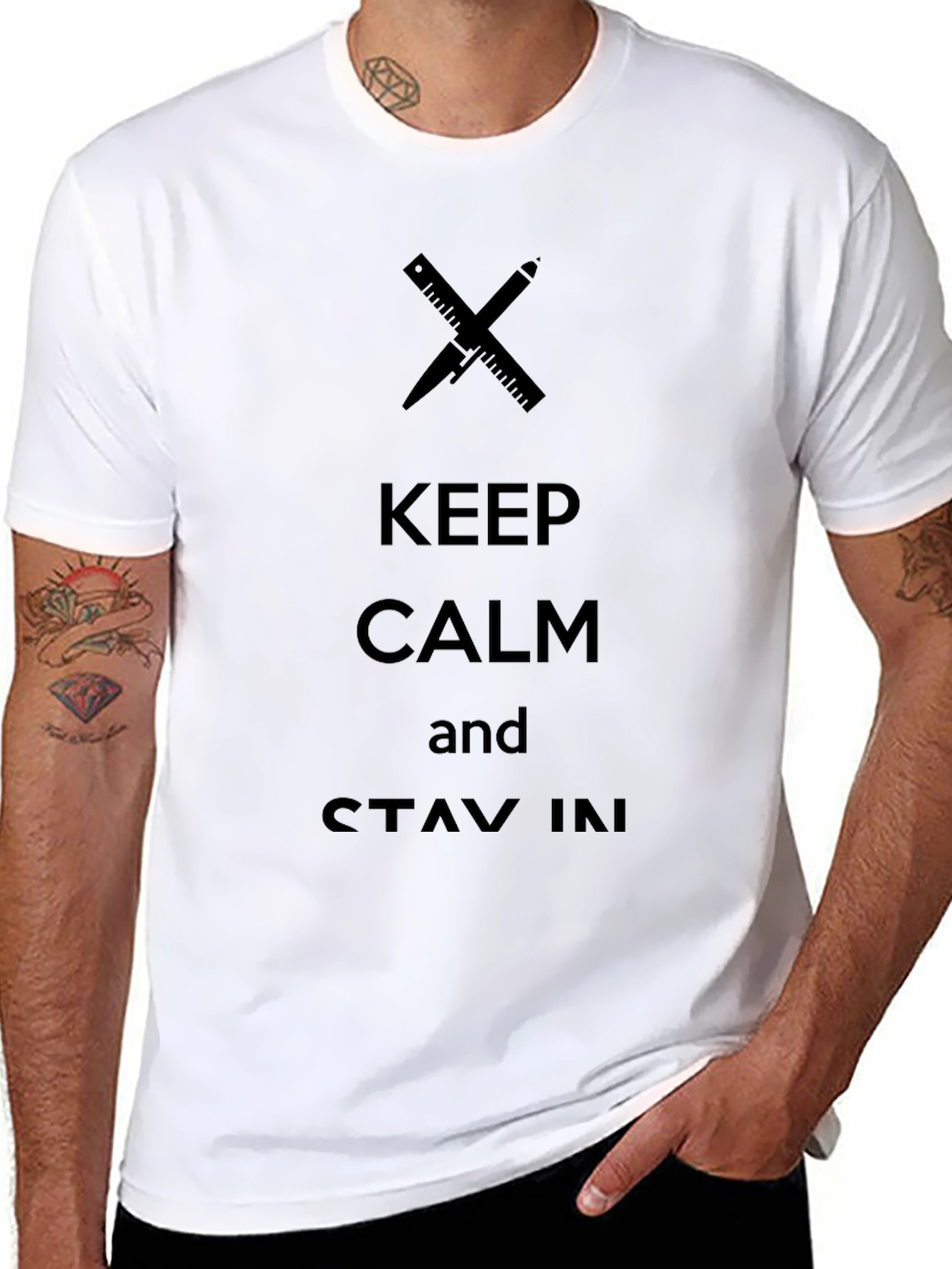 Keep Calm Architect Graphic T-Shirt - Stay In