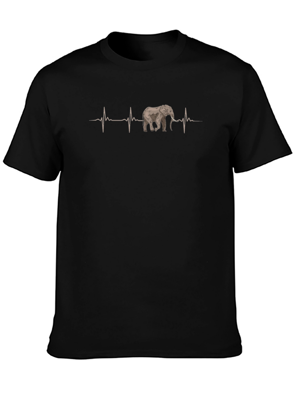 Elephant Heartbeat T-Shirt - Unique Graphic Tee