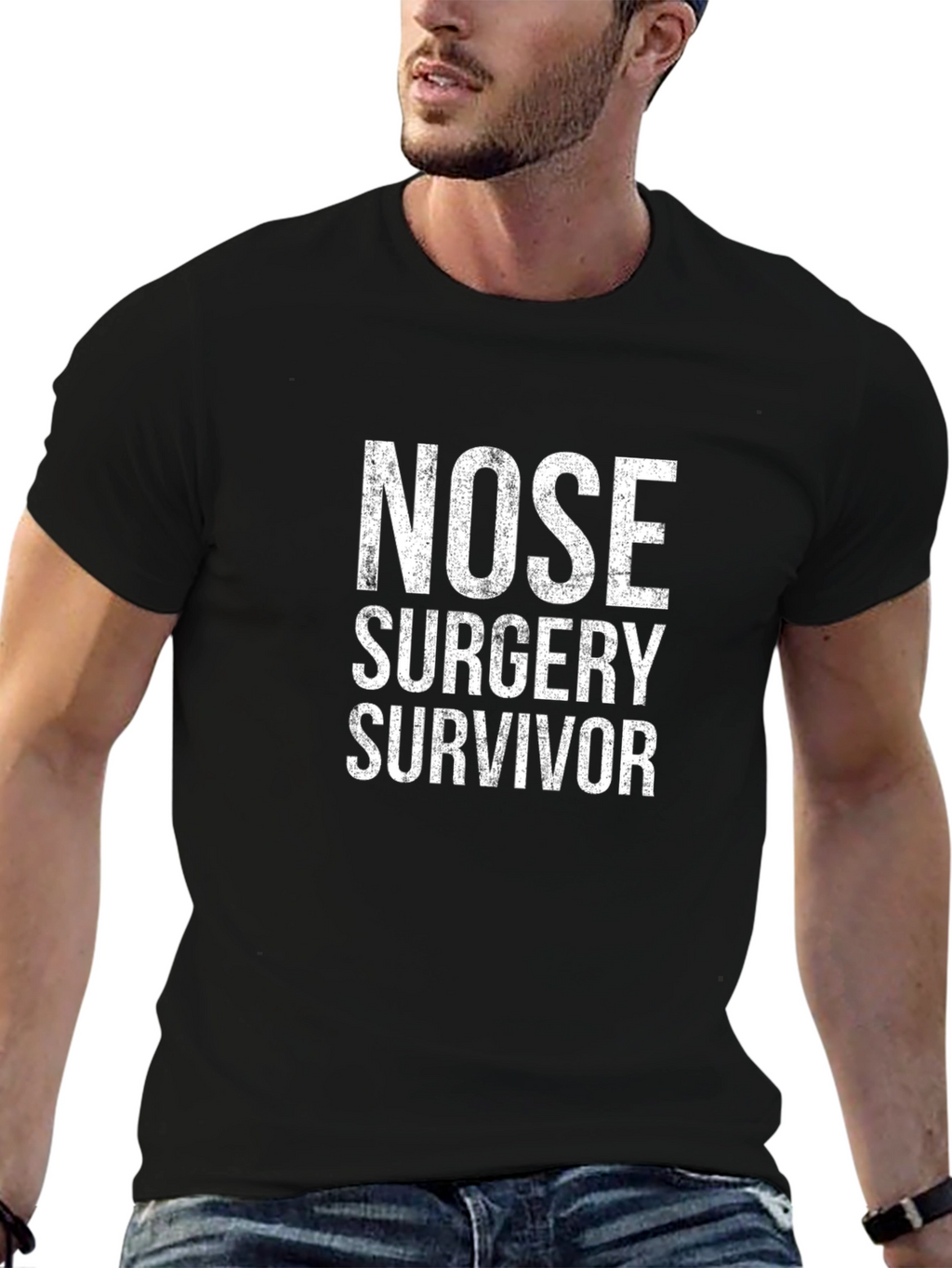 Nose Surgery Survivor T-Shirt Rhinoplasty Recovery Tee