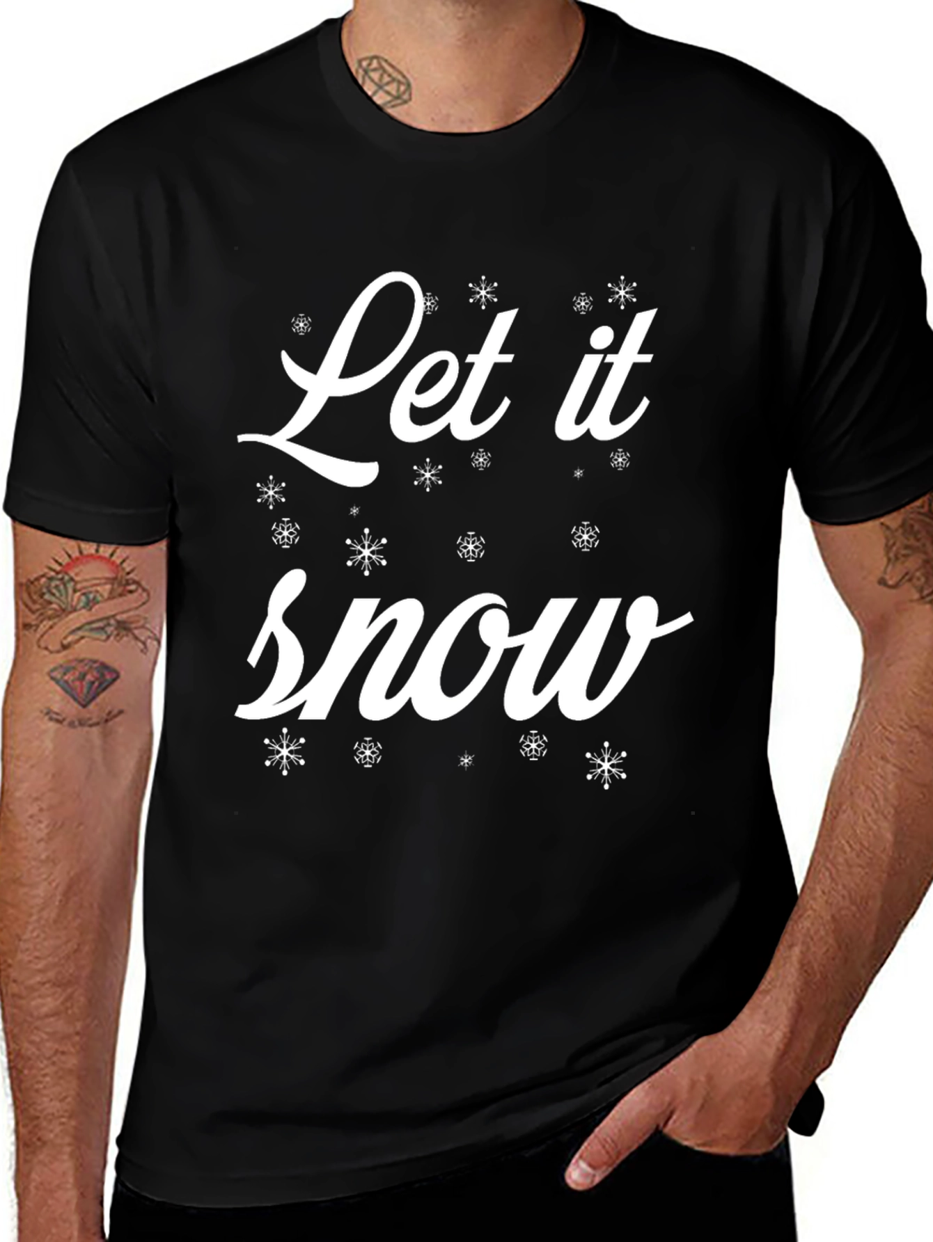 Let it Snow Graphic Tee - Festive Holiday Shirt