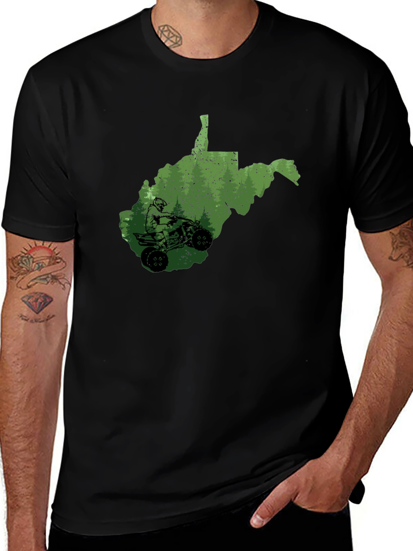 West Virginia ATV T-Shirt - Off Road Adventure Tee