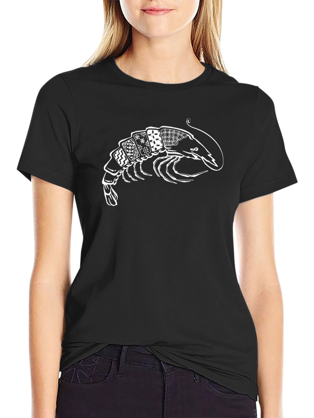 Lobster Card T-Shirt - Black Graphic Tee