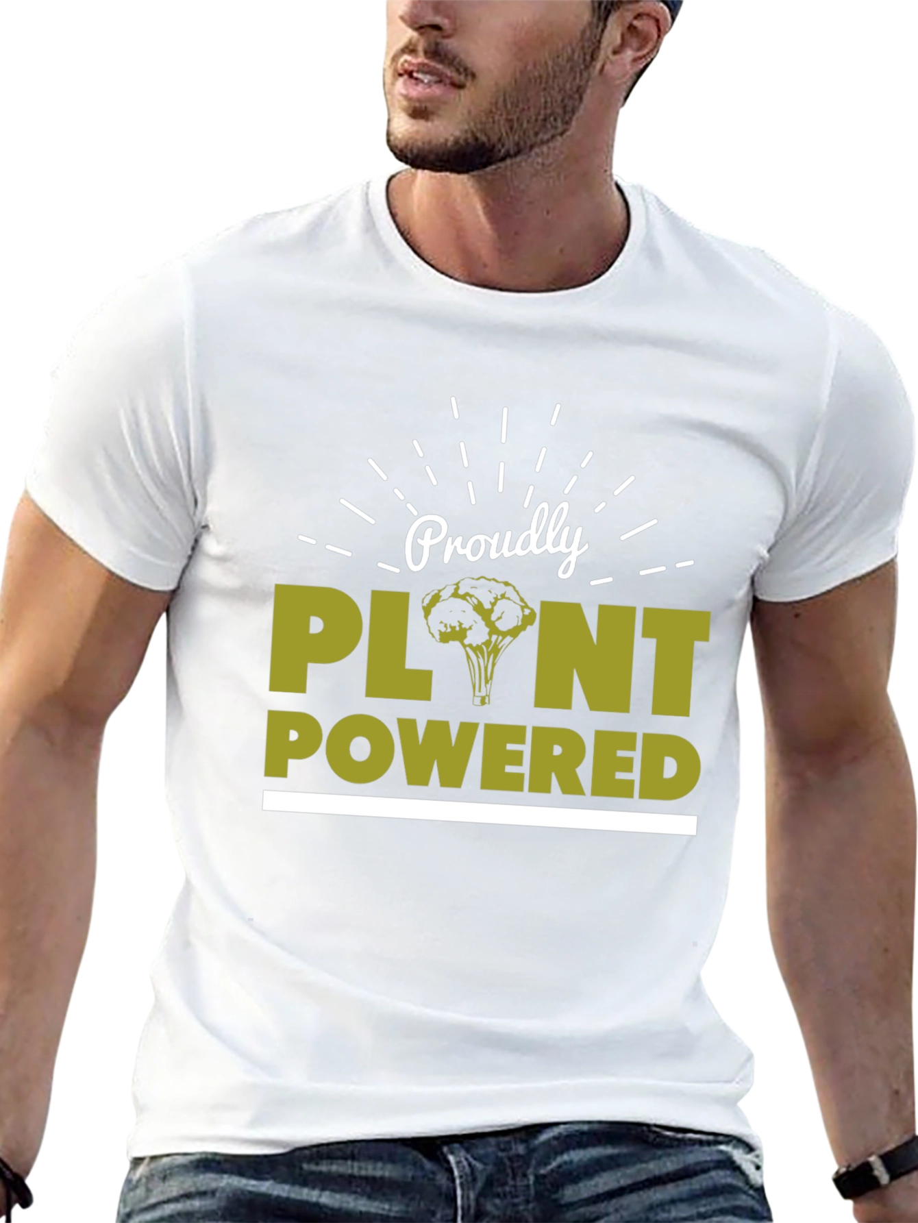Proudly Plant Powered T-Shirt - Vegan Lifestyle Tee