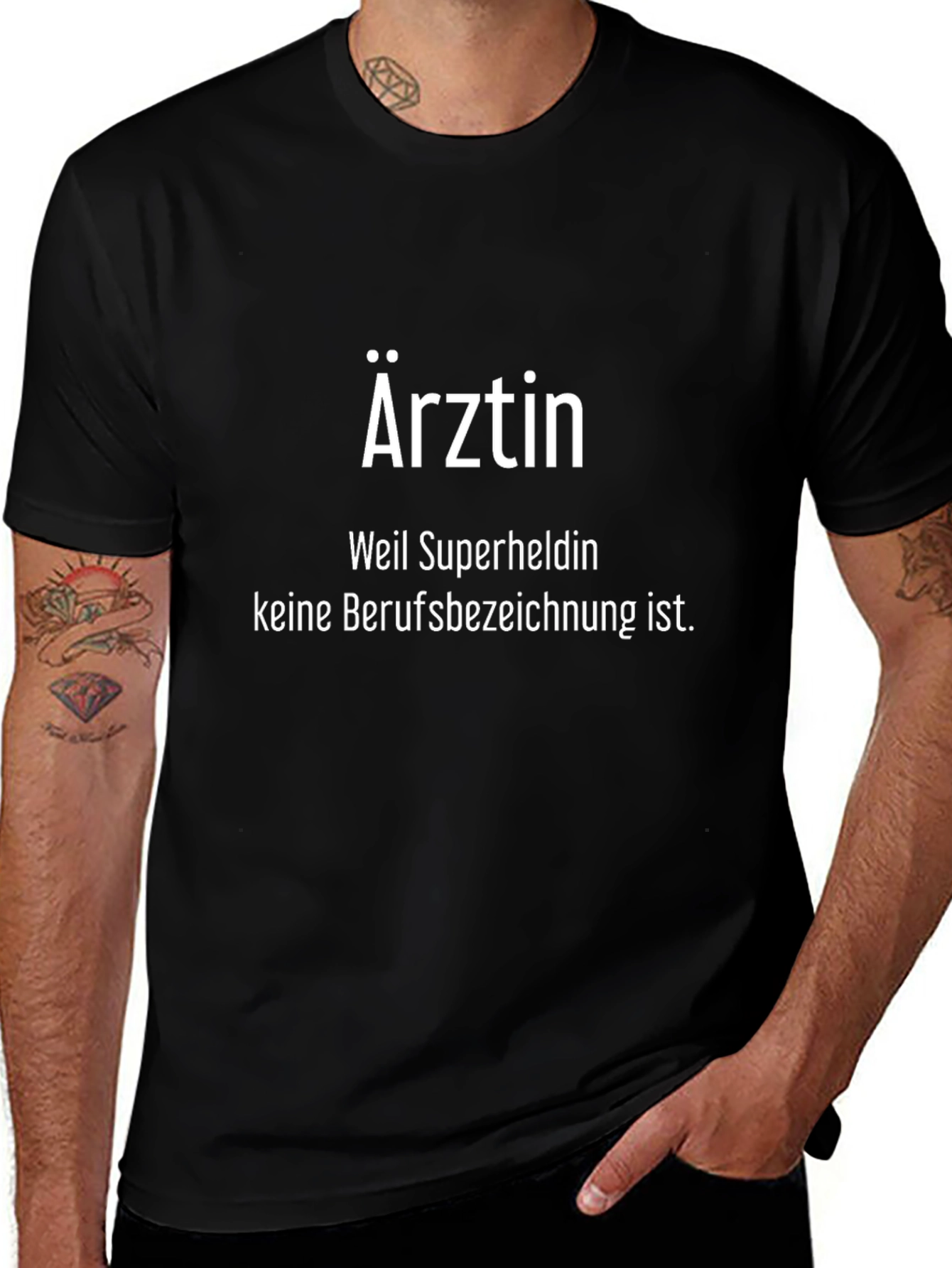 Ärztin Doctor T-Shirt - Because Superhero Isnt a Job