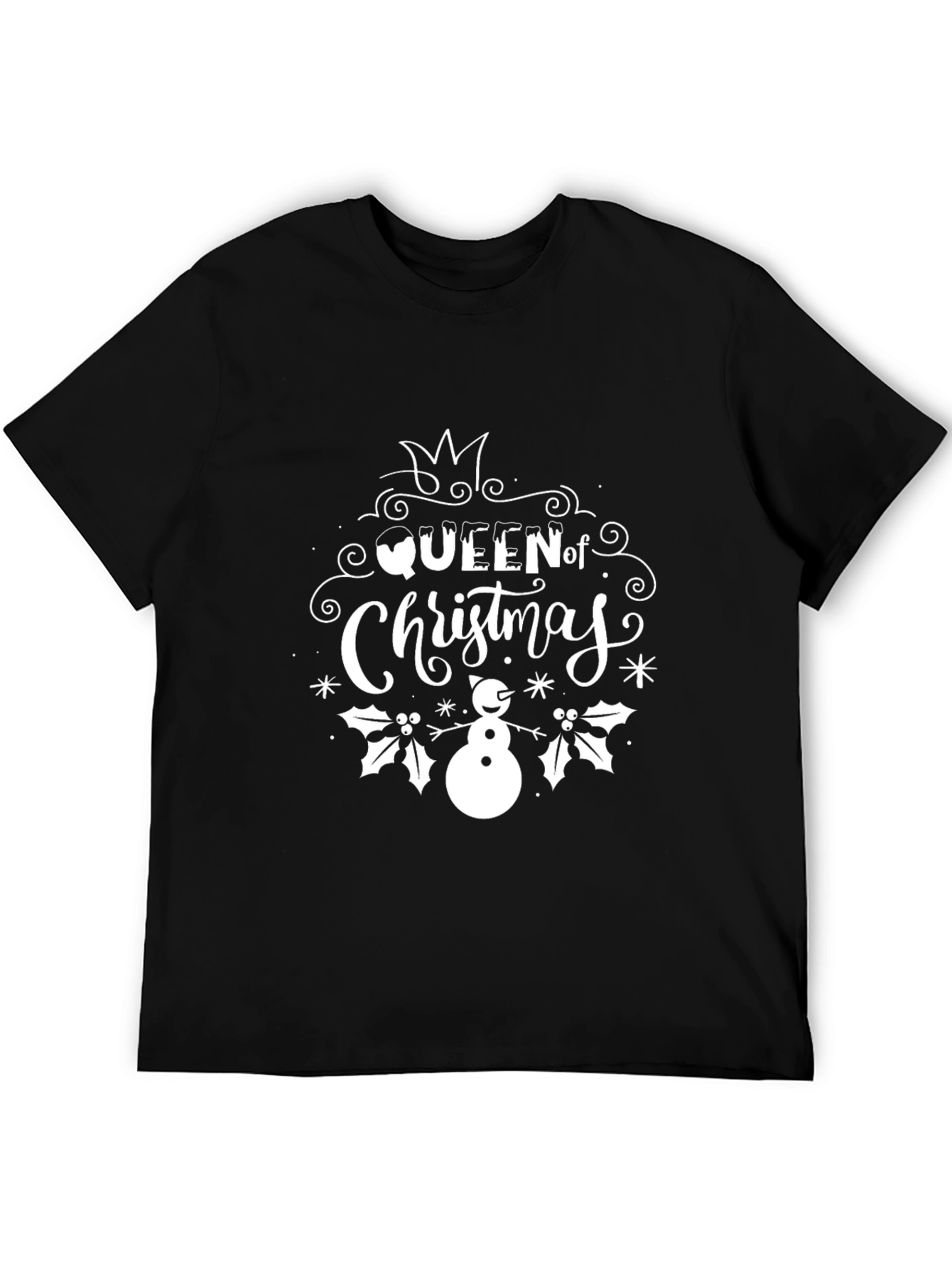 Queen of Christmas Holiday Graphic T-Shirt