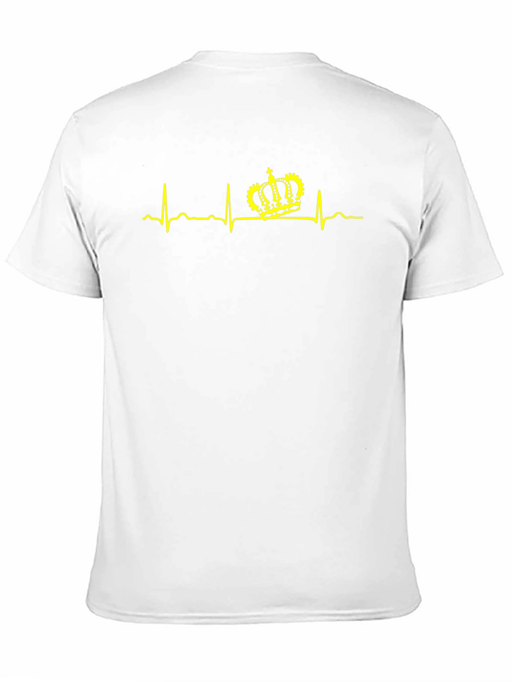 Crown Heartbeat T-Shirt - Royal Pulse Design