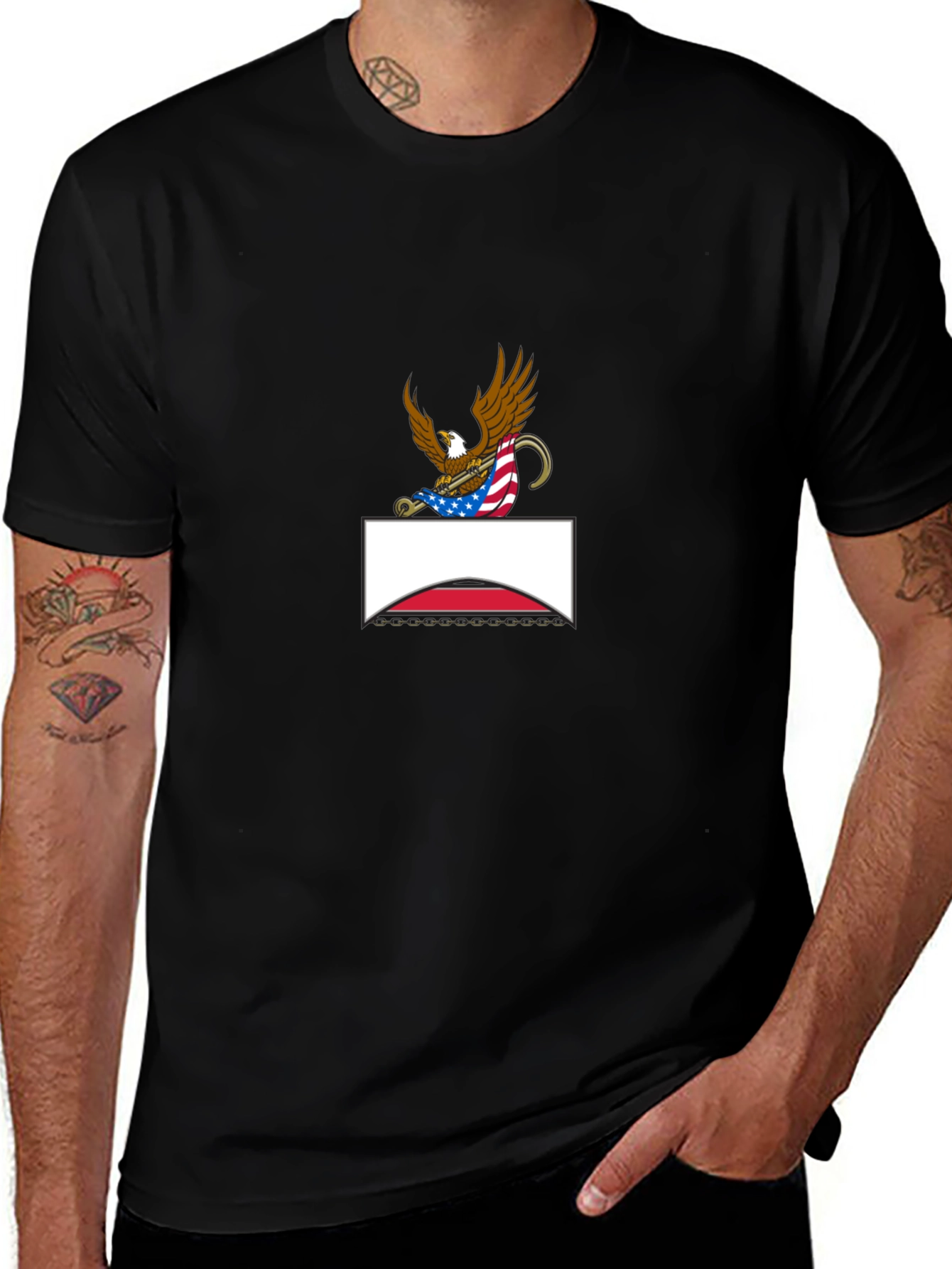 Eagle Crest Graphic Tee - Patriotic Style