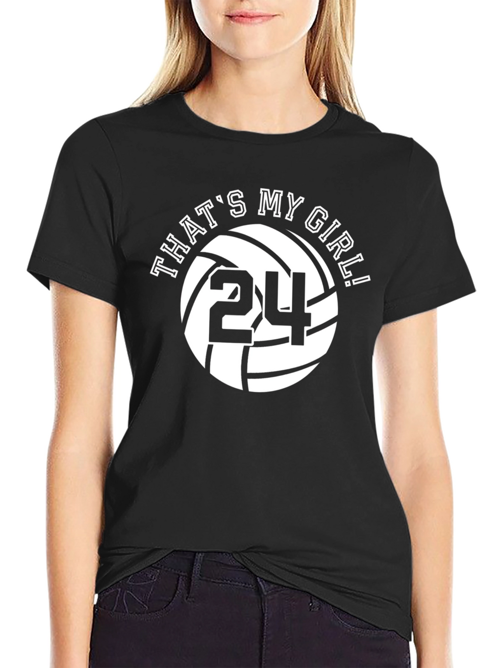Thats My Girl #24 Volleyball Fan T-Shirt