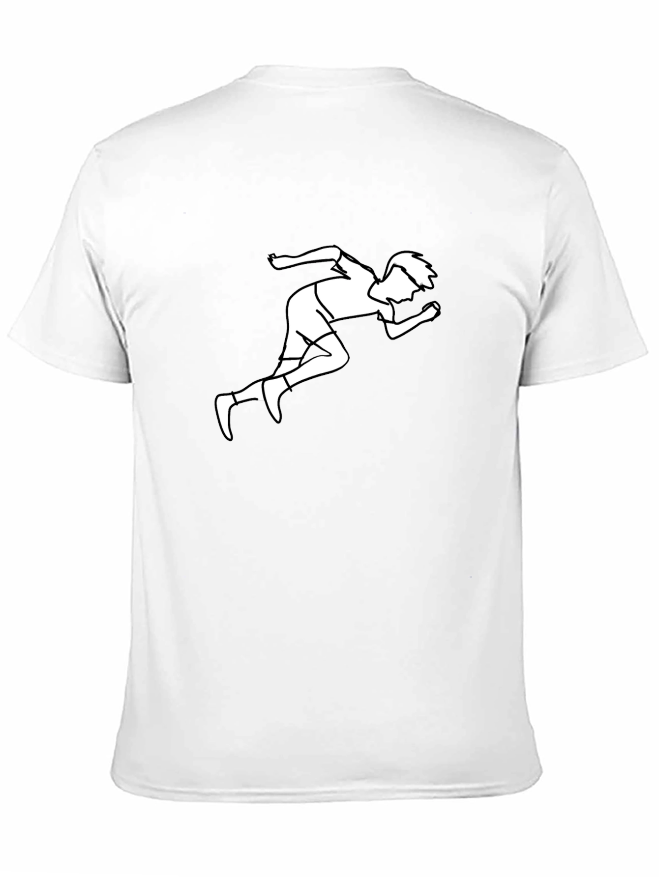 Running Man Graphic T-Shirt - Black