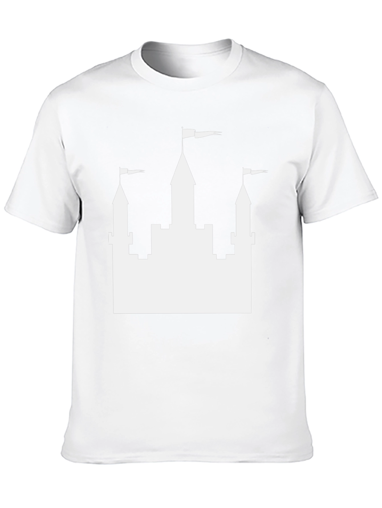 Castle Graphic Tee - Black Casual T-Shirt