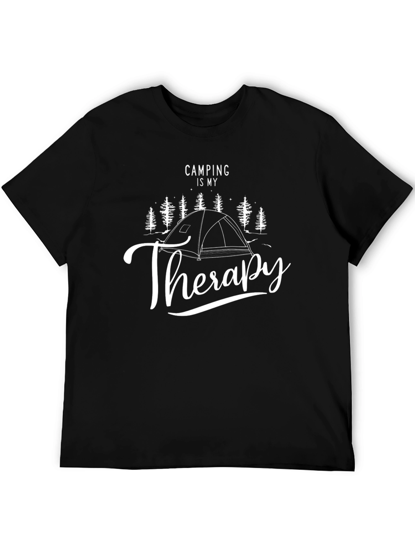 Camping Is My Therapy Graphic T-Shirt