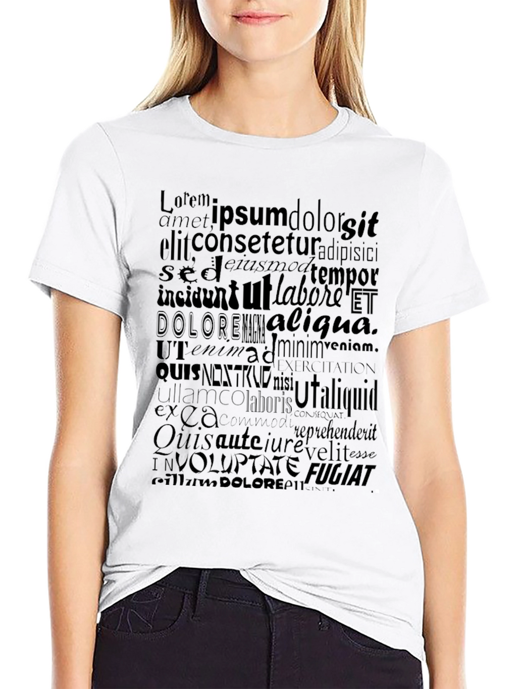 Lorem Ipsum Black T-Shirt
