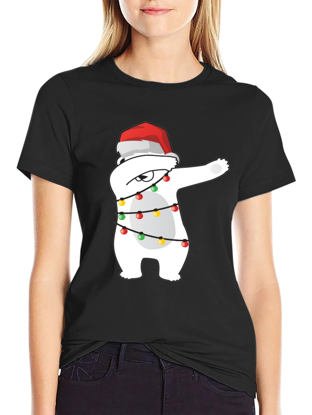 Holiday Dabbing Polar Bear T-Shirt