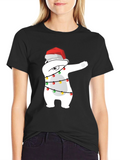 Holiday Dabbing Polar Bear T-Shirt