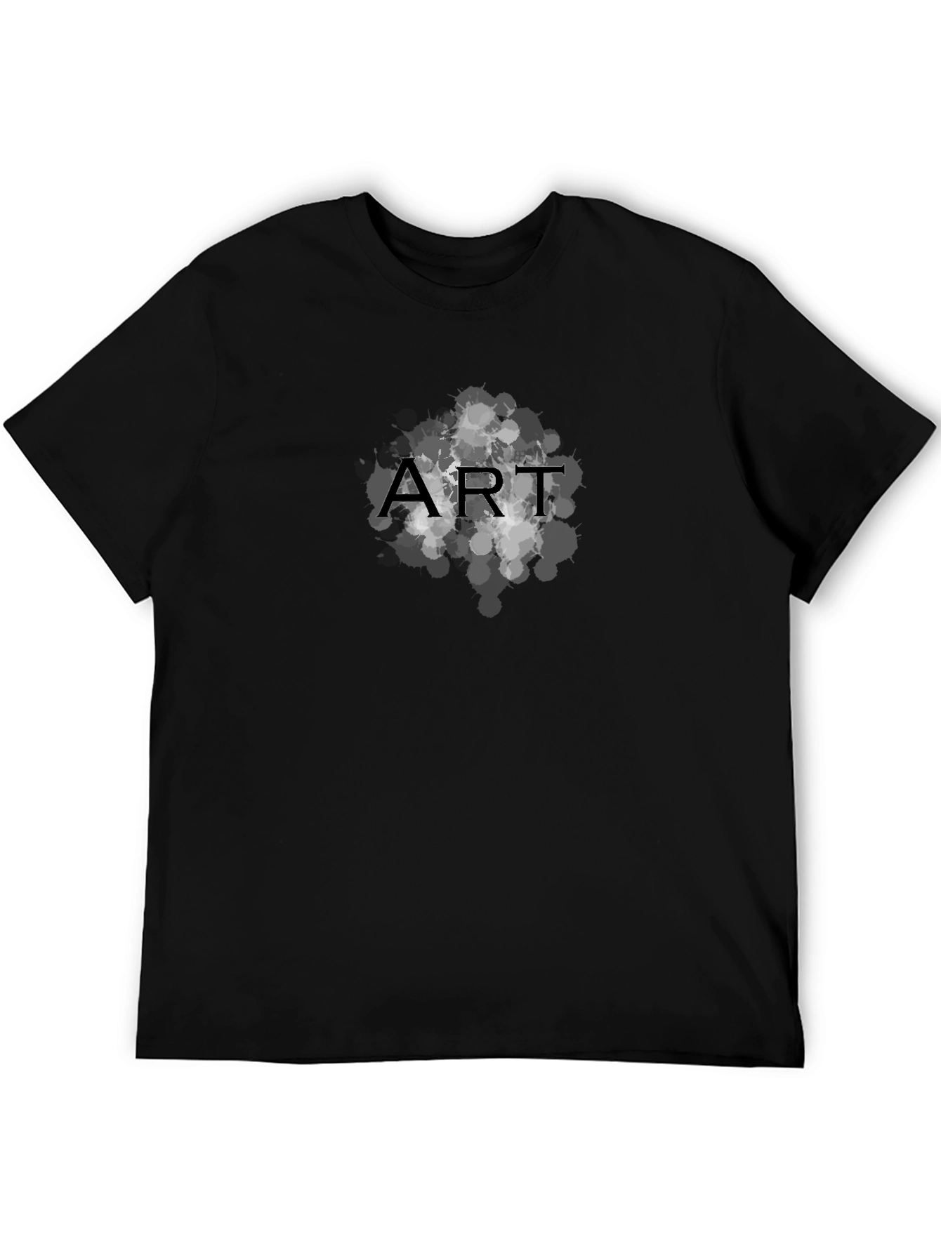 Art Graphic Black T-Shirt for Men