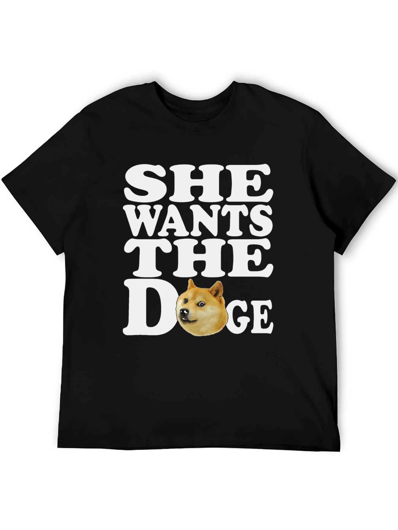 She Wants the Doge T-Shirt - Meme Crypto Tee