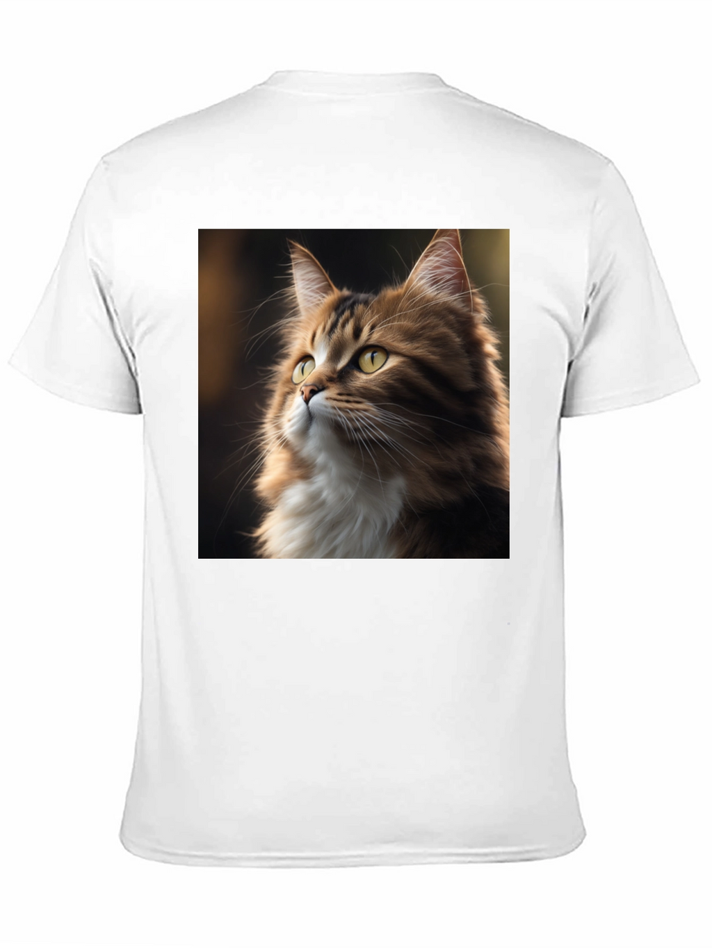 Cat Portrait Graphic Tee - Unisex Black T-Shirt