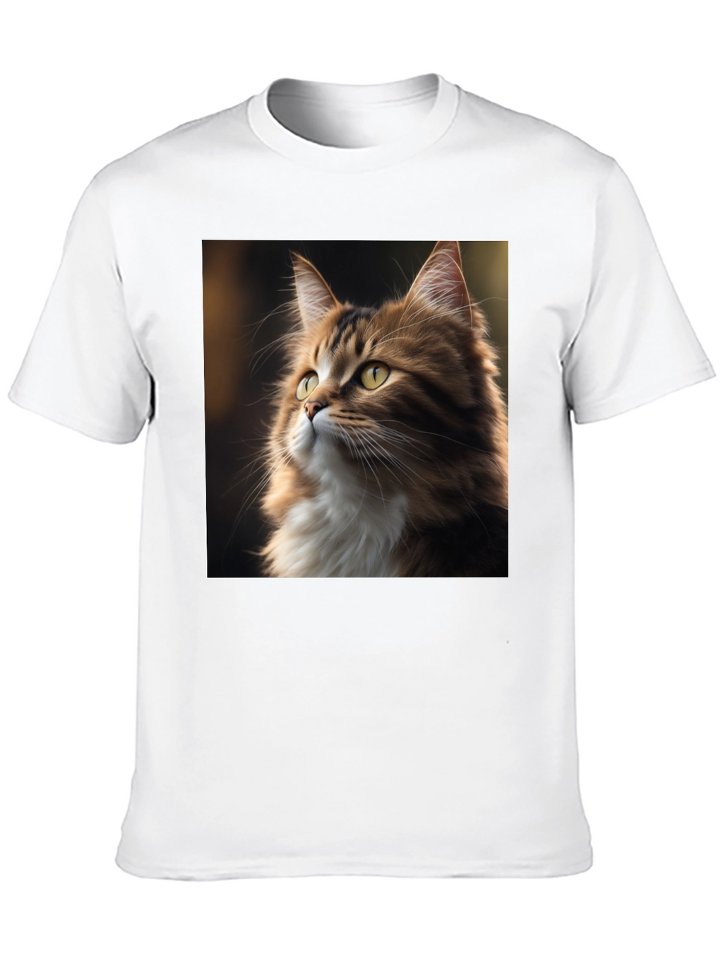 Cat Portrait Graphic Tee - Unisex Black T-Shirt