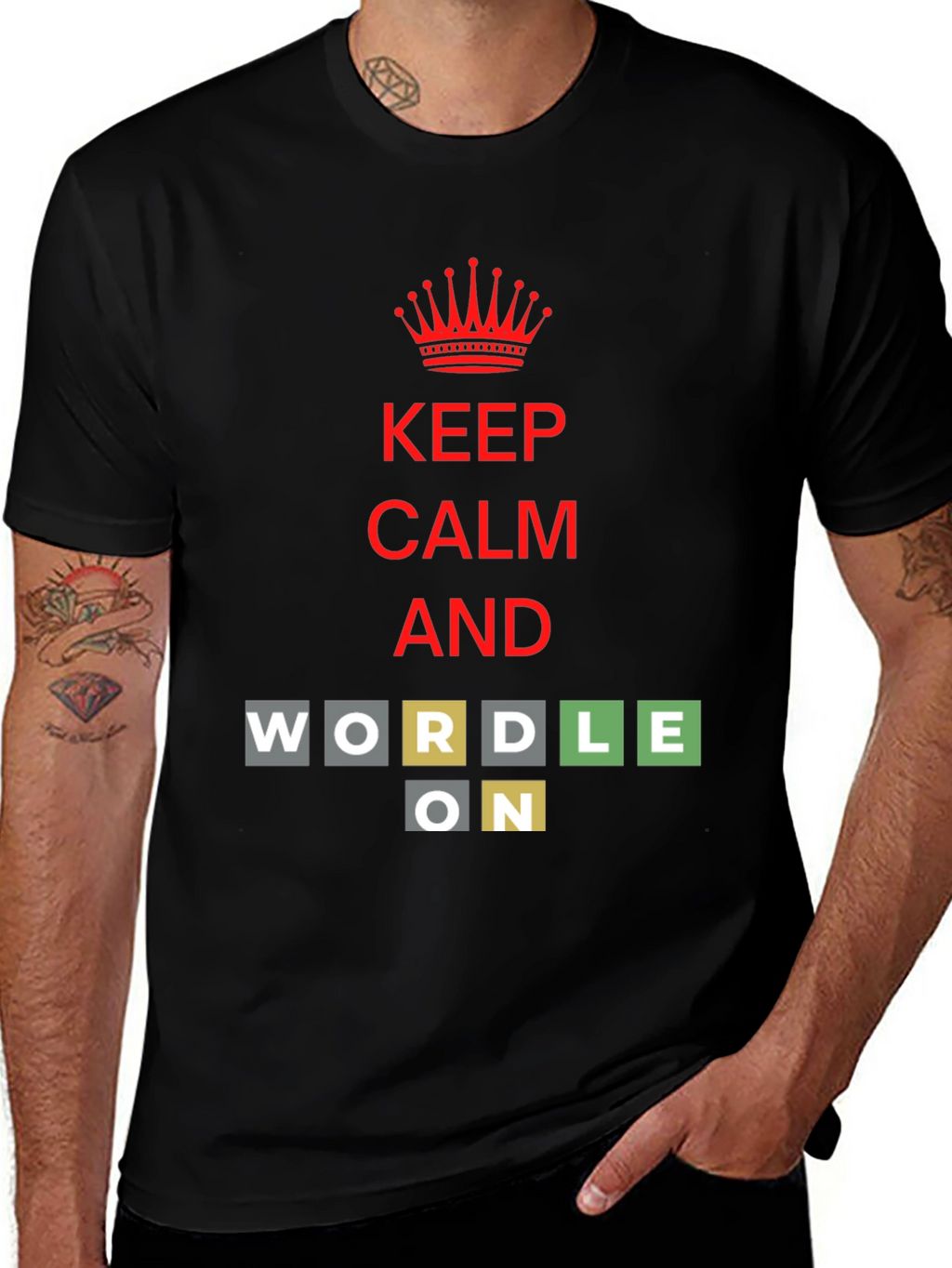 Keep Calm and Wordle On T-Shirt
