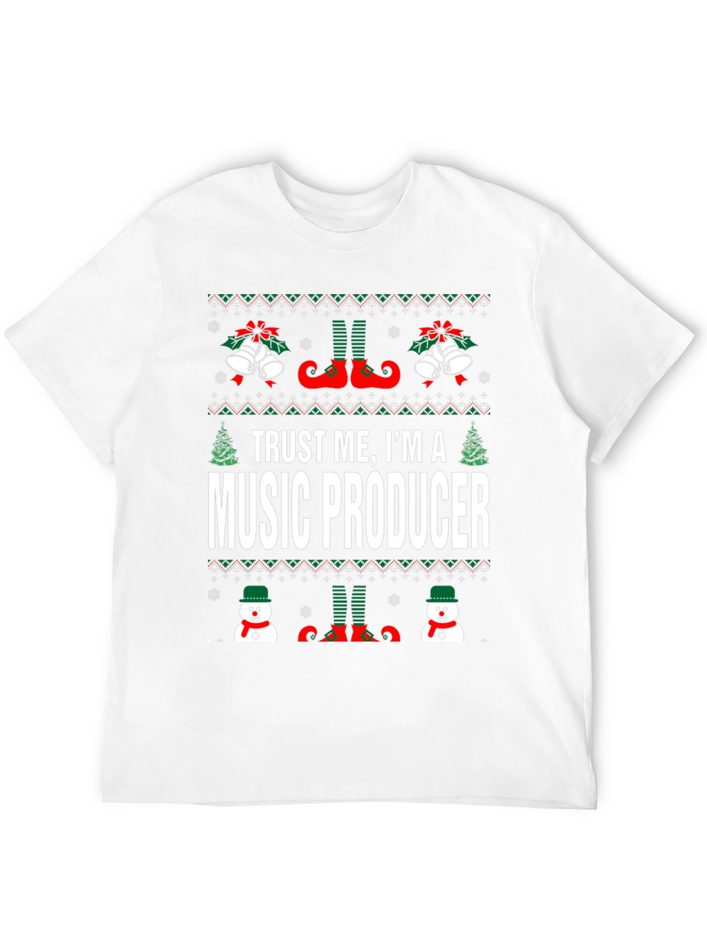 Music Producer Ugly Christmas T-Shirt
