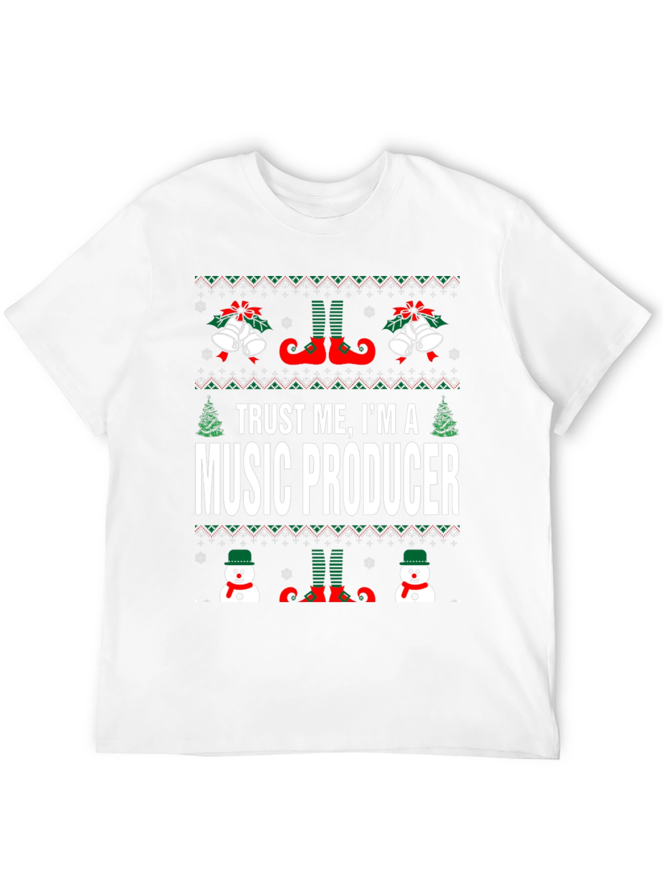 Music Producer Ugly Christmas T-Shirt