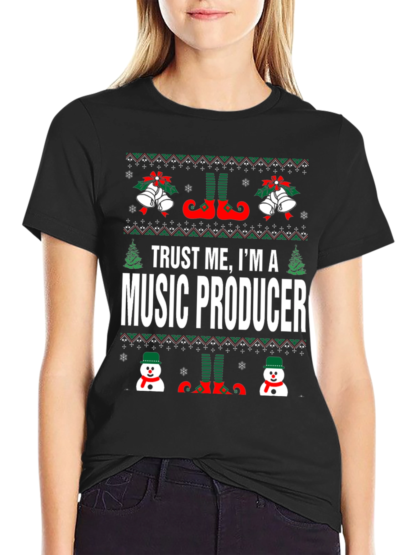 Music Producer Ugly Christmas T-Shirt