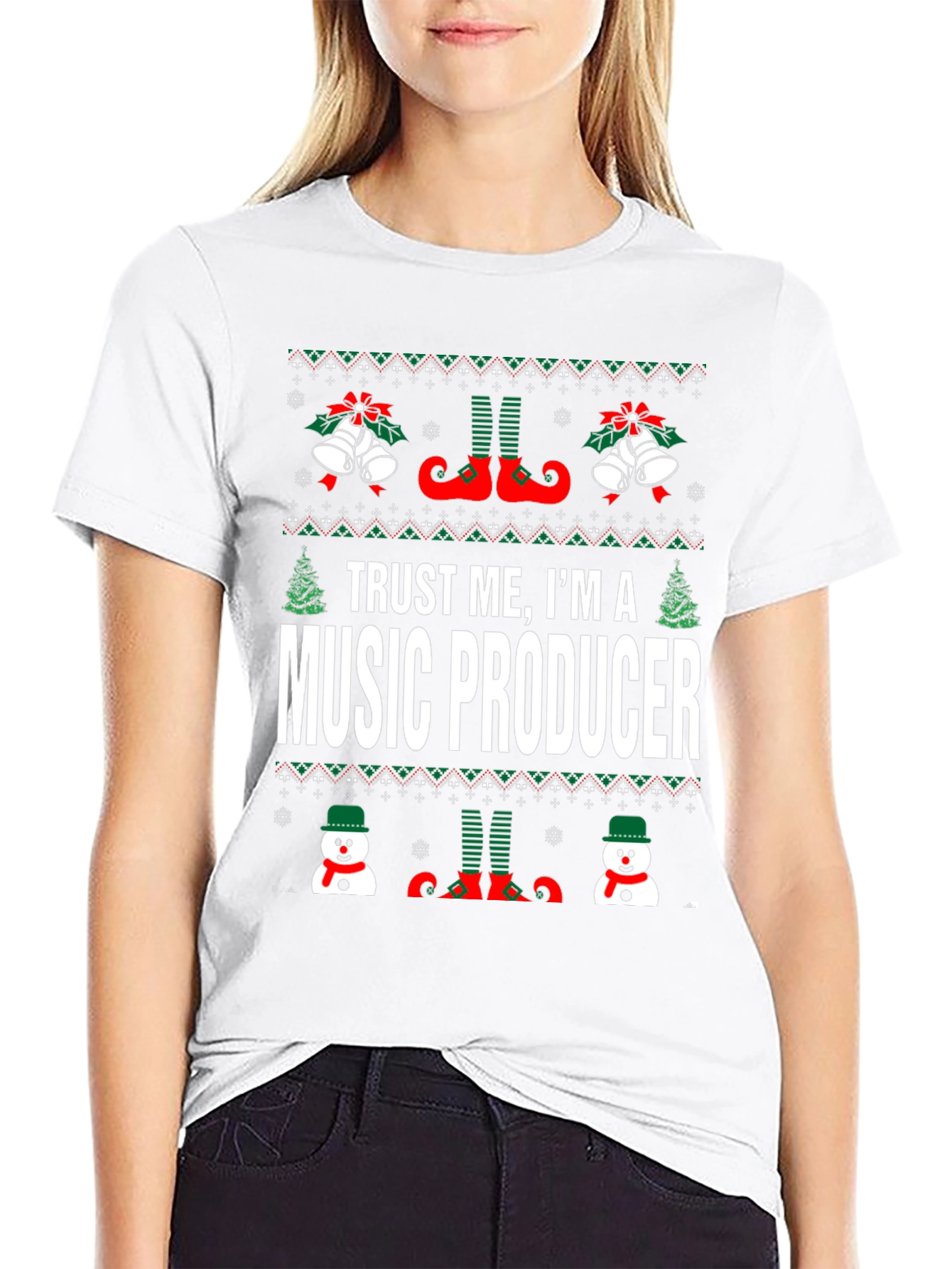Music Producer Ugly Christmas T-Shirt