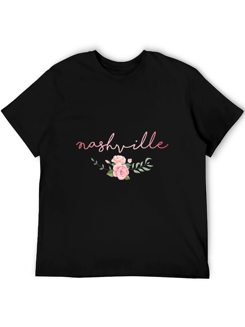 Nashville Floral Graphic Tee - Black